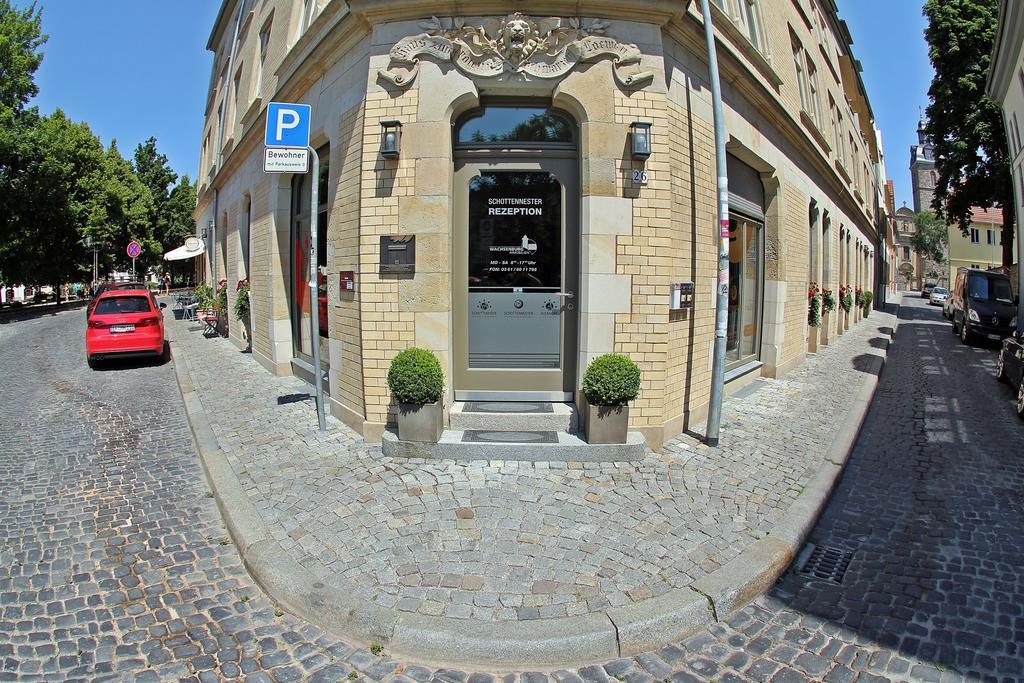 Schottennester Schlafen An Der Kraemerbruecke Erfurt Buitenkant foto
